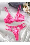 Candy pink lingerie set