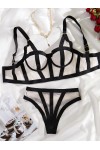 Ensemble de lingerie à bordures noires