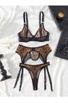 Sexy Leopard Print Lingerie Set