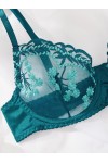 Ensemble de lingerie sexy vert canard