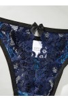 Blue lace lingerie set