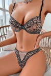 Black Patterned Lingerie Set