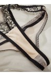 Black Patterned Lingerie Set