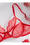 Ensemble de lingerie sexy rouge