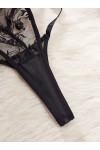 Conjunto de lencería sexy de encaje negro