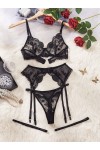 Ensemble de lingerie sexy en dentelle noire