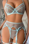 Sky blue lingerie set