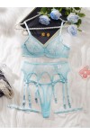 Sky blue lingerie set