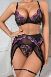 Ensemble de lingerie en dentelle noire