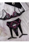 Ensemble de lingerie en dentelle noire