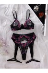 Ensemble de lingerie en dentelle noire