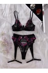 Ensemble de lingerie en dentelle noire