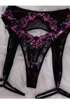 Ensemble de lingerie en dentelle noire