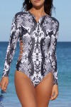 print one-piece swimsuit