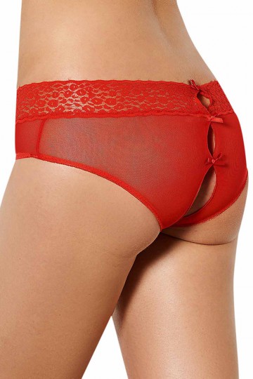 Favorite slit panties, red