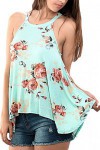 Top turquoise motif floral