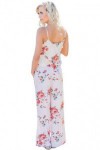 Floral Wide Leg Jumpsuit in White