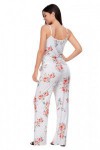 Floral Wide Leg Jumpsuit in White
