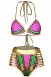 Pink high waisted swimsuit, Egyptian