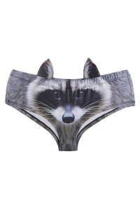 3D raccoon panties