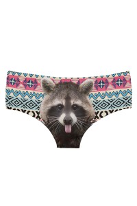 3D raccoon panties