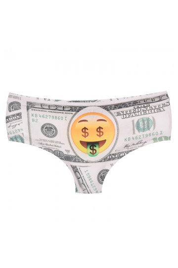 3D smiley dollar panties