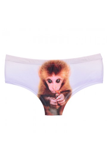 3D baby monkey panties