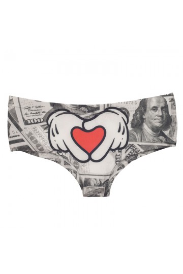 3D heart panties