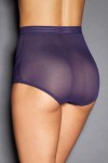 Culotte haute montante dentelle, violette