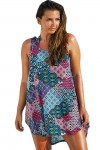 Bluelish Boho Style Sheer Chiffon Beach Dress