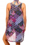 Bluelish Boho Style Sheer Chiffon Beach Dress