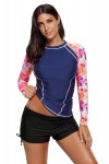 Long sleeve surf t-shirt 2 pieces