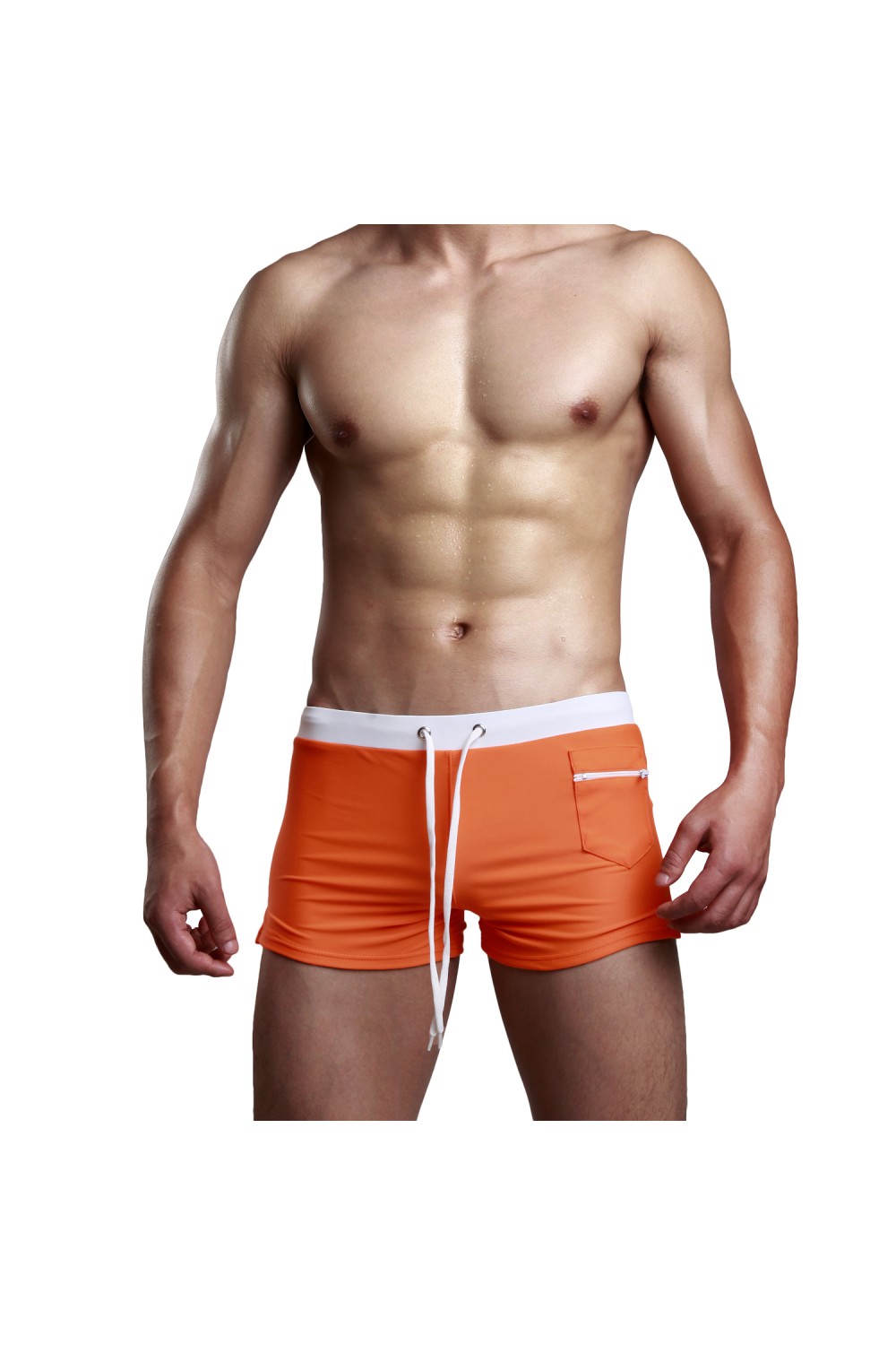 maillot-de-bain-boxer-homme-orange