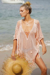 Pink Crochet Beach Dress