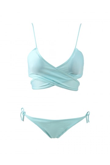 Sky blue 2-piece swimsuit