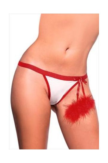 Thong with pompom