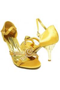 Gold color shoes