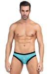 Men's briefs in turquoise lace