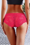 Culotte taille basse rouge