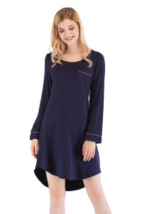 Navy blue nightgown