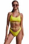 Yellow 2-piece swimsuit
