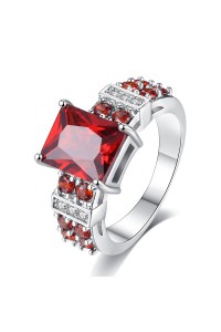 Red sapphire ring