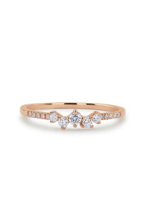 Rose gold eternity ring