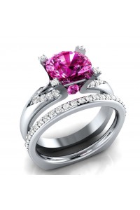 Double ruby ​​ring