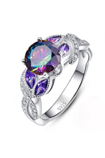 Multicolor Crystal Ring