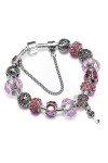 Pink Key bracelet