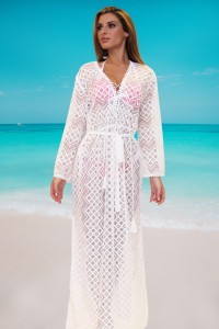 Embroidered beach dress
