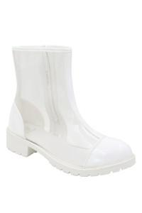 Boots transparentes blanches