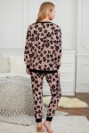 Pyjama type jogging léopard rose