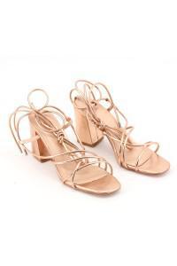 Champagne open sandals